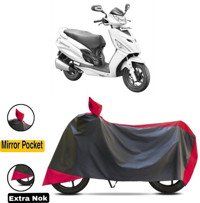 HWSXQAE Waterproof Two Wheeler Cover for Hero(Red, Black)