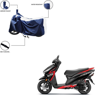 Furnish Flow Two Wheeler Cover for Honda(White)