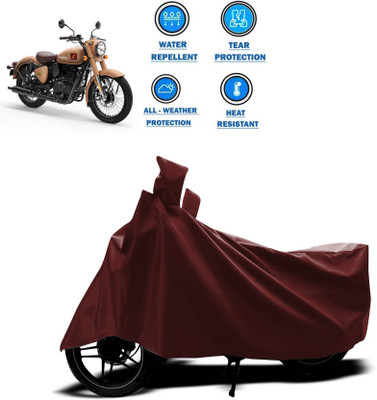AASHTIK MART Two Wheeler Cover for Royal Enfield(Classic 350 Signals, Maroon)