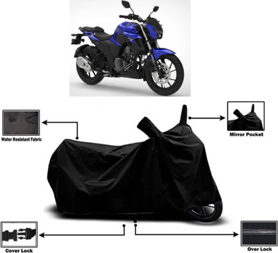 AASHTIK MART Two Wheeler Cover for Yamaha(FZ 25, Black)