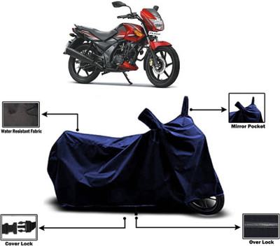 KEDIT Two Wheeler Cover for TVS(Flame DS 125, Blue)