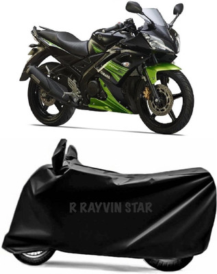 R Rayvin Star Two Wheeler Cover for Yamaha(YZF R15 S, Black)