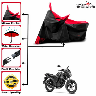 AASHTIK MART Two Wheeler Cover for Yamaha(SZ-S, Red, Black)