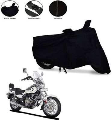 DeepShakshi AUTOMOTIVE Two Wheeler Cover for Bajaj(Avenger 220 Cruise, Black)