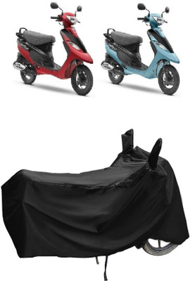 Autoprime Two Wheeler Cover for TVS(Scooty Pep Plus BS6, Black)