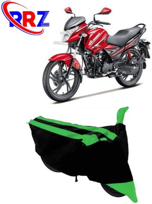 RRZ Waterproof Two Wheeler Cover for Hero(Glamour i3s, Black, Green)