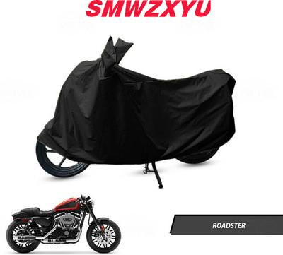 smwzxyu Waterproof Two Wheeler Cover for Harley Davidson(Roadster, Black)