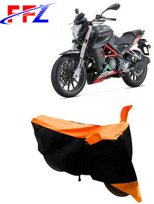 FFZ Waterproof Two Wheeler Cover for Benelli(TNT 25, Black, Orange)