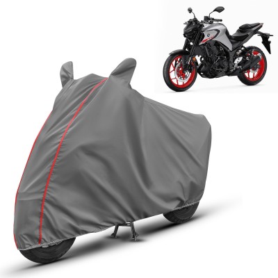 AUTOMOZEXO Waterproof Two Wheeler Cover for Yamaha(MT-03, Grey)