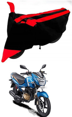 AutoGalaxy Waterproof Two Wheeler Cover for TVS(Victor Premium, Red, Black)