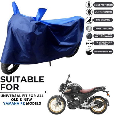 MADAFIYA Two Wheeler Cover for Yamaha(FZ-S FI, Blue, Blue)