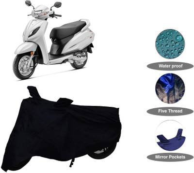 DeepShakshi AUTOMOTIVE Waterproof Two Wheeler Cover for Honda(Activa 6G, Black)