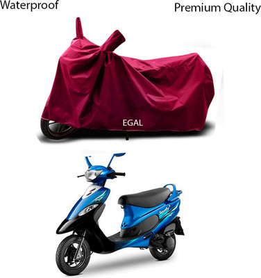 EGAL Waterproof Two Wheeler Cover for TVS(Pep Plus BS6, Maroon)