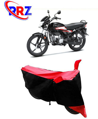 AutoGalaxy Waterproof Two Wheeler Cover for Hero(HF, Black, Red)