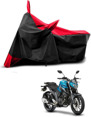 KEDIT Two Wheeler Cover for Universal For Bike(FZ25, Red, Black)