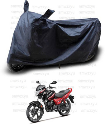SK AUTO Waterproof Two Wheeler Cover for Hero(Glamour i3s, Black)