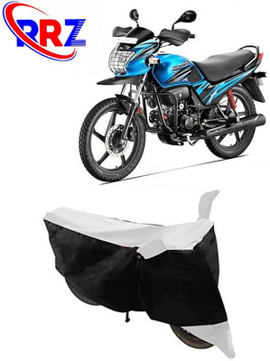 RRZ Waterproof Two Wheeler Cover for Hero(Passion Pro TR, Black, White)