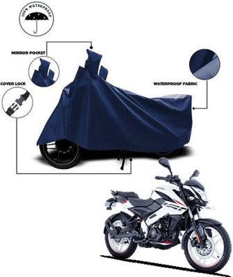 Matt Moon Two Wheeler Cover for Bajaj(Pulsar NS-160 BS6, Blue)