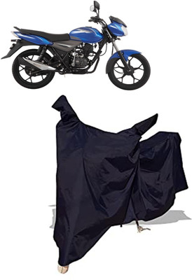Amexride Two Wheeler Cover for Bajaj(Discover 110, Black)