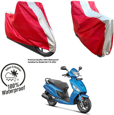 AUTOCAD Waterproof Two Wheeler Cover for KTM(200 Duke BS6, Silver, Red)