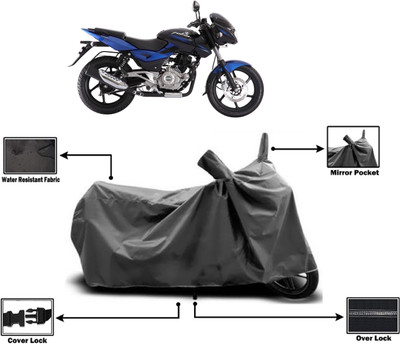 Amexride Two Wheeler Cover for Bajaj(Pulsar 180 DTS-i, Grey)