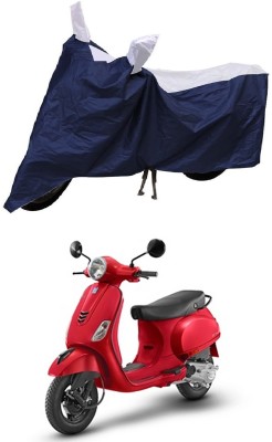 Ascension Two Wheeler Cover for Piaggio(Vespa SXL, Blue, White)