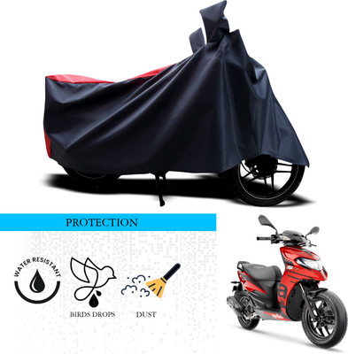 ANTHUB Waterproof Two Wheeler Cover for Aprilia(SR 125, Black, Red)