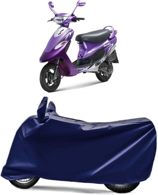 AUCTIMO Two Wheeler Cover for TVS(Scooty Pep+, Blue)