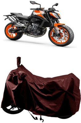SUGASHRI Waterproof Two Wheeler Cover for KTM(890 Duke, Maroon)