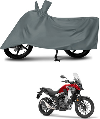 MMSSTAR Waterproof Two Wheeler Cover for Honda(CB 500, Grey)