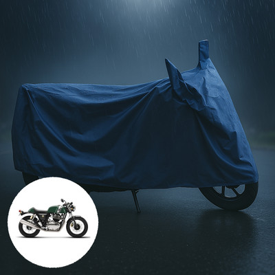 GOSHIV-car and bike accessories Waterproof Two Wheeler Cover for Royal Enfield(Continental GT 650, Blue)