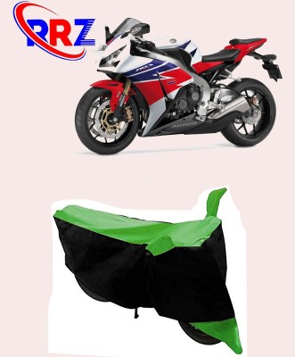 RRZ Waterproof Two Wheeler Cover for Honda(CBR1000RR Fireblade, Black, Green)