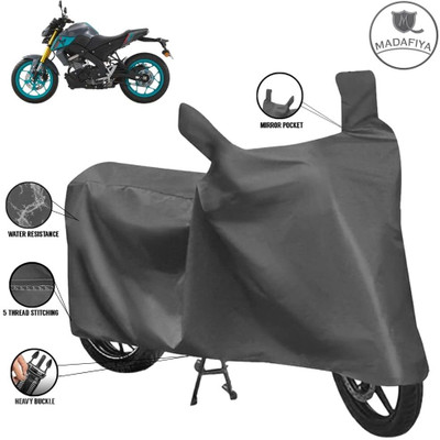 MADAFIYA Waterproof Two Wheeler Cover for Yamaha(MT 15 New BS6, Grey)
