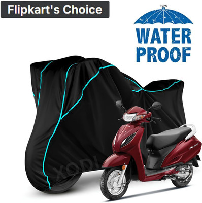 OliverX Waterproof Two Wheeler Cover for Honda(Activa, Black, Blue, Multicolor)