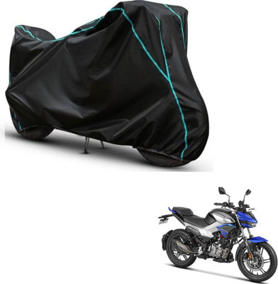 Car Life Two Wheeler Cover for Hero(Xtreme, Black, Blue)