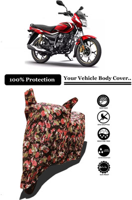 Amexride Two Wheeler Cover for Bajaj(Platina 110 H-Gear, Multicolor)