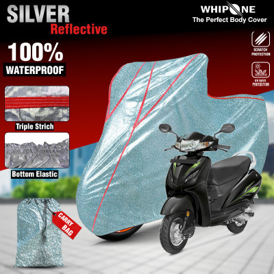Whipone Waterproof Two Wheeler Cover for Honda(Activa 3G, Silver)