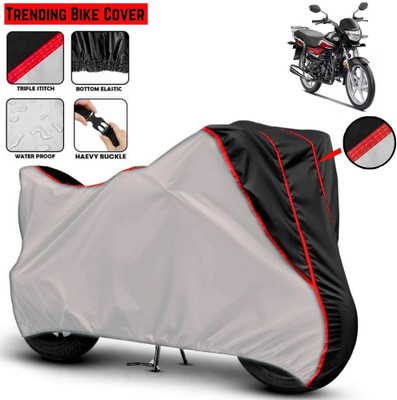 Mwiss Waterproof Two Wheeler Cover for Honda(CD 110 Dream, Silver, Black)