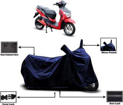 Amexride Two Wheeler Cover for Hero Electric(Electric Dash, Blue)