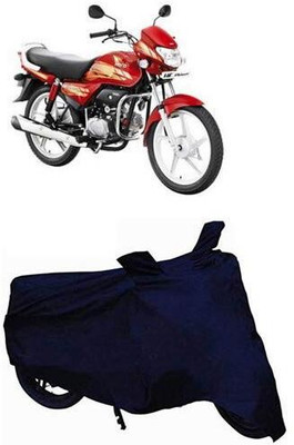 AASHTIK MART Two Wheeler Cover for Hero(HF Deluxe, Blue)