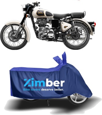 ZIMBER Two Wheeler Cover for Royal Enfield(Classic 350, Blue, Blue)