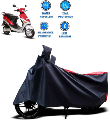 DeepShakshi AUTOMOTIVE Two Wheeler Cover for Hero(Electric E-Sprint, Red, Black)