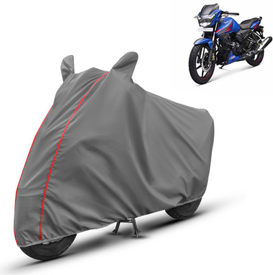 SPMOTIVE Two Wheeler Cover for TVS(Apache RTR 160, Grey)