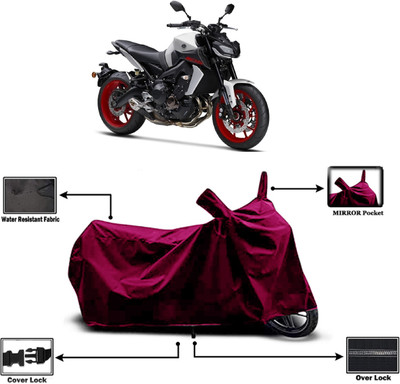 Amexride Two Wheeler Cover for Yamaha(MT 09, Maroon)
