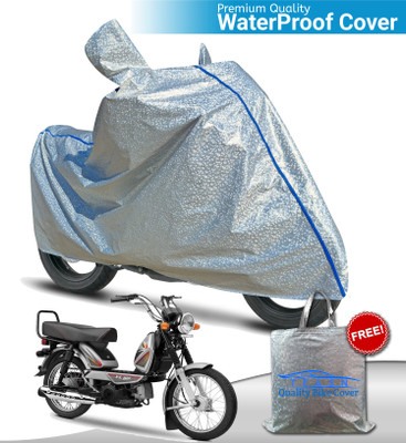 OliverX Waterproof Two Wheeler Cover for TVS(XL 100, Silver)
