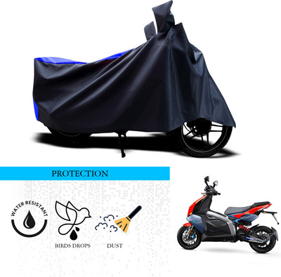 SnehaSales Waterproof Two Wheeler Cover for TVS(Creon, Black, Blue)