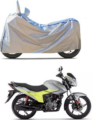 CODOKI Waterproof Two Wheeler Cover for Hero(Glamour Blaze, Silver)