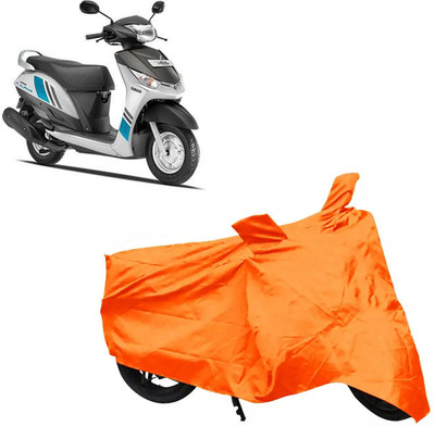 ROYAL AUTO MART Two Wheeler Cover for Yamaha(Alpha, Orange)
