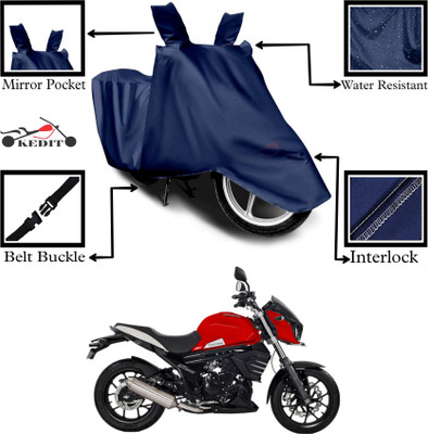 KEDIT Two Wheeler Cover for Mahindra(Mojo UT 300, Blue)