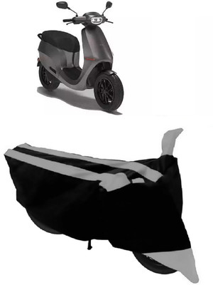 HEMSKAR Two Wheeler Cover for Ola(Electric Scooter, Black, Grey)